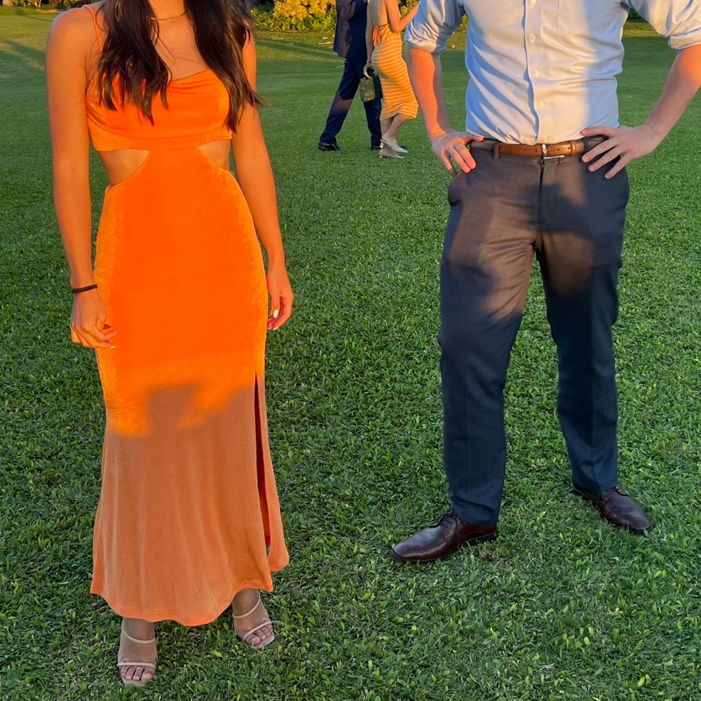 Fortunate One Orange dress - Picture 4 of 4
